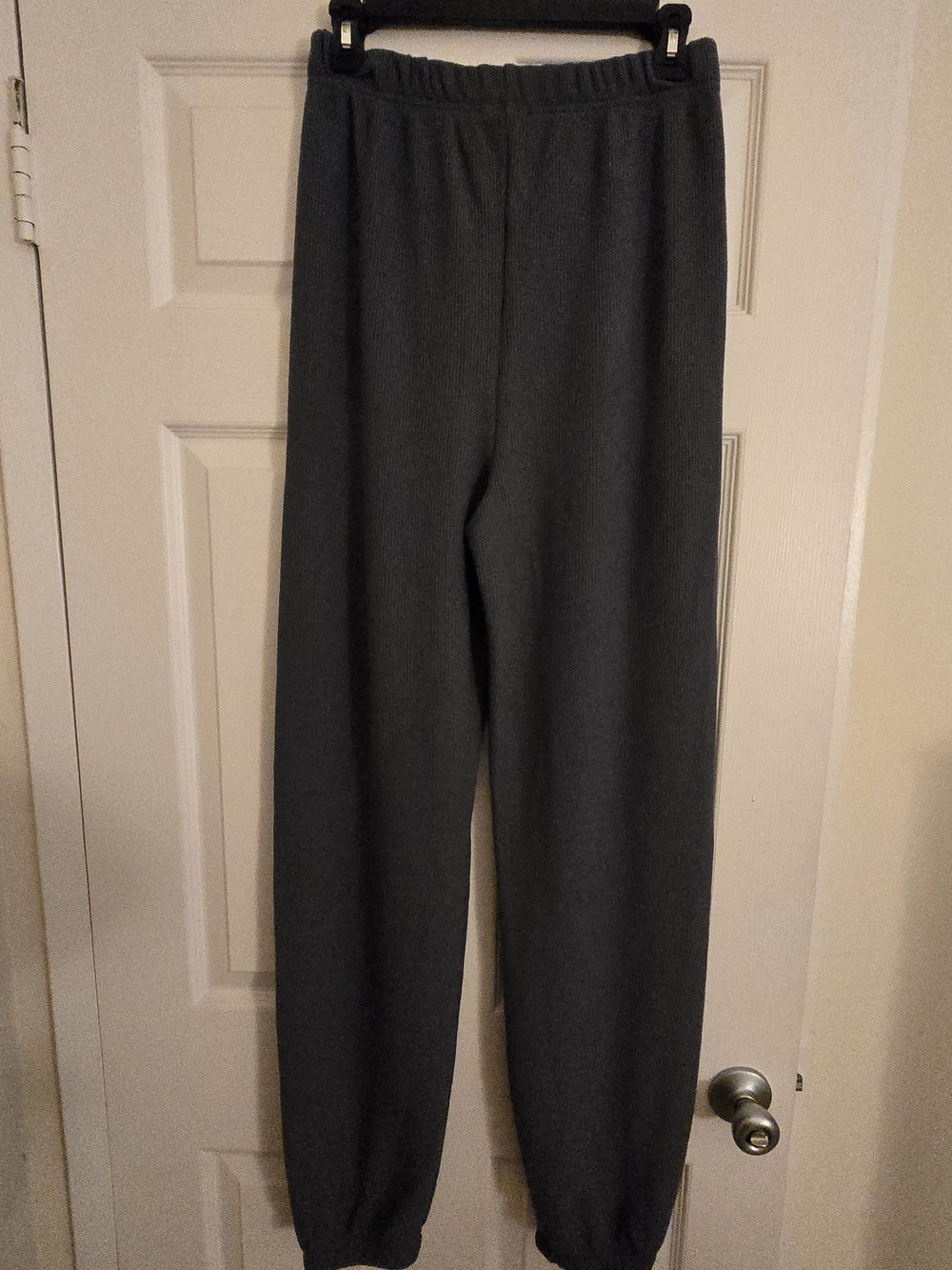 Tea Collection Dark Gray Ribbed Waist Sweatpants